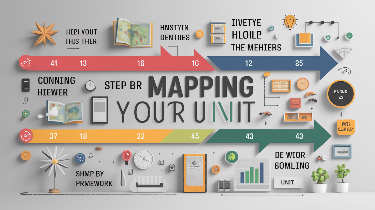 A clear, step-by-step visual illustration showing Step-by-Step Framework for Mapping Your Unit. Focus on . Include visual elements like arrows, numbered steps, or sequential flow. Professional and instructional style. Style: photorealistic. high quality, detailed, professional, clean composition, good lighting, sharp focus, well-composed. high quality, professional, detailed, well-composed