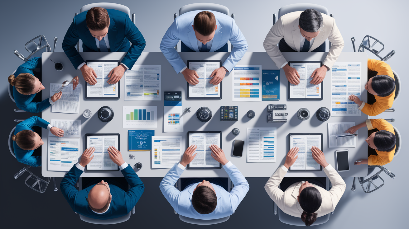 A conceptual illustration representing Pre-Incident Preparation and Documentation. Visualize the main ideas: . Creative but clear representation of the concept. Style: photorealistic. high quality, detailed, professional, clean composition, good lighting, sharp focus, well-composed. high quality, professional, detailed, well-composed