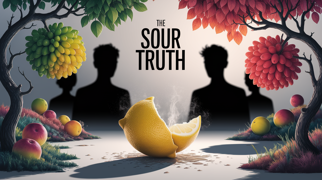 A conceptual illustration representing Introduction â€“ The Sour Truth. Visualize the main ideas: . Creative but clear representation of the concept. Style: photorealistic. high quality, detailed, professional, clean composition, good lighting, sharp focus, well-composed. high quality, professional, detailed, well-composed