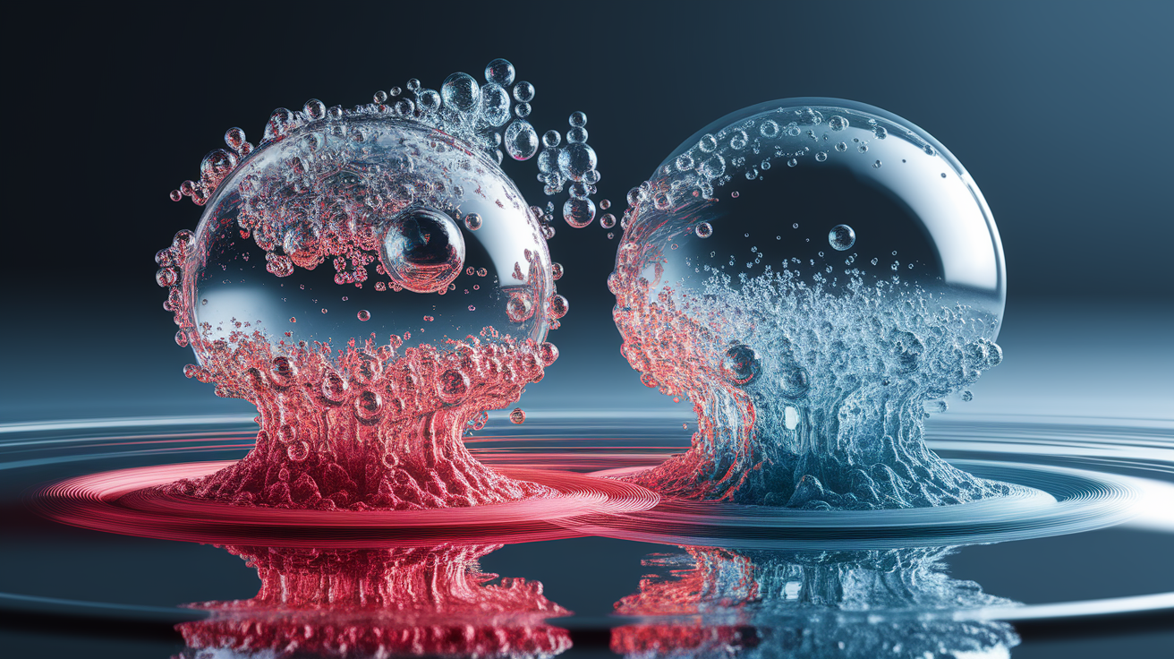 A conceptual illustration representing How Cavitation Does the Heavy Lifting. Visualize the main ideas: . Creative but clear representation of the concept. Style: photorealistic. high quality, detailed, professional, clean composition, good lighting, sharp focus, well-composed. high quality, professional, detailed, well-composed