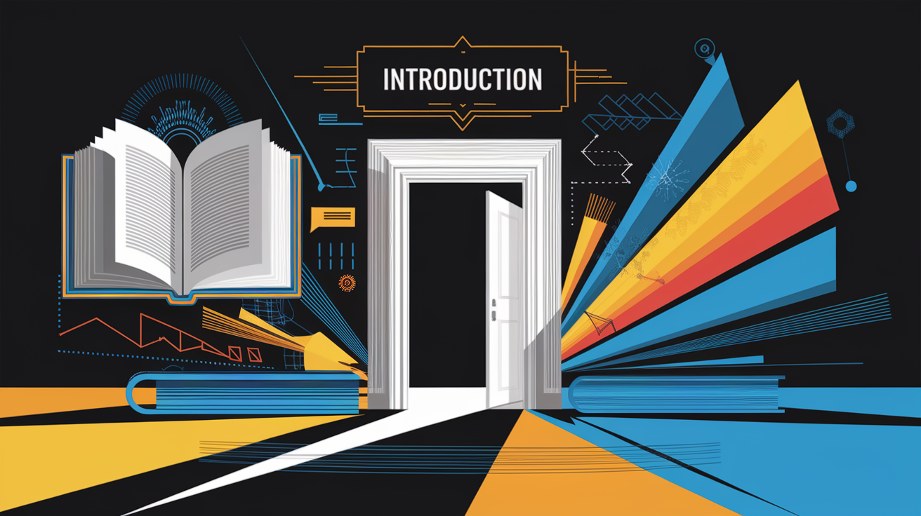 A conceptual illustration representing Introduction. Visualize the main ideas: . Creative but clear representation of the concept. Style: Visual Theme: Clean, modern aesthetic with high contrast and vibrant energy. Emphasize the intersect. high quality, detailed, professional, clean composition, good lighting, sharp focus, well-composed. high quality, professional, detailed, well-composed