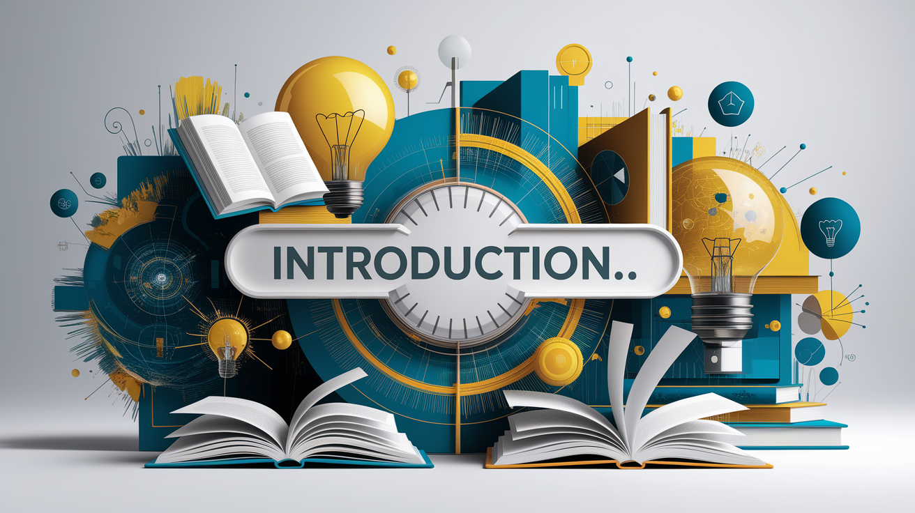 A conceptual illustration representing Introduction. Visualize the main ideas: . Creative but clear representation of the concept. Style: Visual Theme: Clean, modern aesthetic with high contrast and vibrant energy. Emphasize the intersect. high quality, detailed, professional, clean composition, good lighting, sharp focus, well-composed. high quality, professional, detailed, well-composed