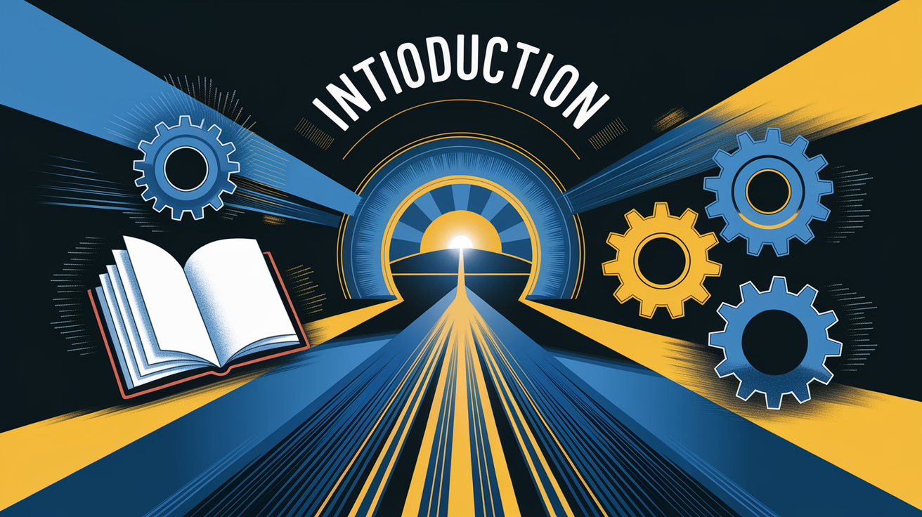 A conceptual illustration representing Introduction. Visualize the main ideas: . Creative but clear representation of the concept. Style: Visual Theme: Clean, modern aesthetic with high contrast and vibrant energy. Emphasize the intersect. high quality, detailed, professional, clean composition, good lighting, sharp focus, well-composed. high quality, professional, detailed, well-composed