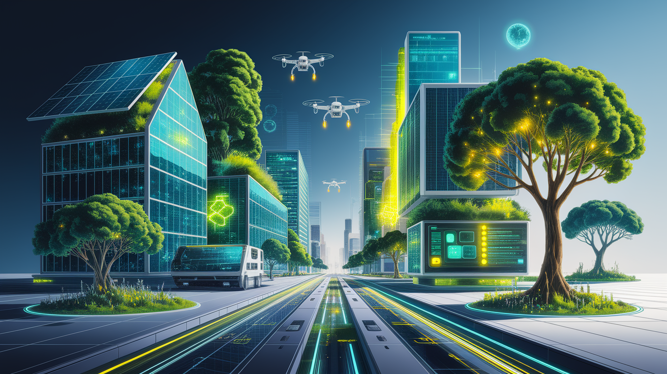 A conceptual illustration representing Technological Advancements. Visualize the main ideas: . Creative but clear representation of the concept. Style: Visual Theme: Clean, modern aesthetic with high contrast and vibrant energy. Emphasize the intersect. high quality, detailed, professional, clean composition, good lighting, sharp focus, well-composed. high quality, professional, detailed, well-composed