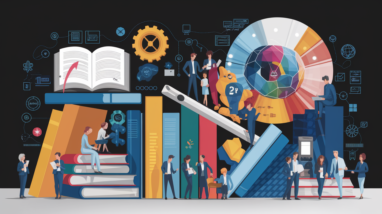 A conceptual illustration representing Real-World Applications and Case Studies. Visualize the main ideas: . Creative but clear representation of the concept. Style: Visual Theme: Clean, modern aesthetic with high contrast and vibrant energy. Emphasize the intersect. high quality, detailed, professional, clean composition, good lighting, sharp focus, well-composed. high quality, professional, detailed, well-composed