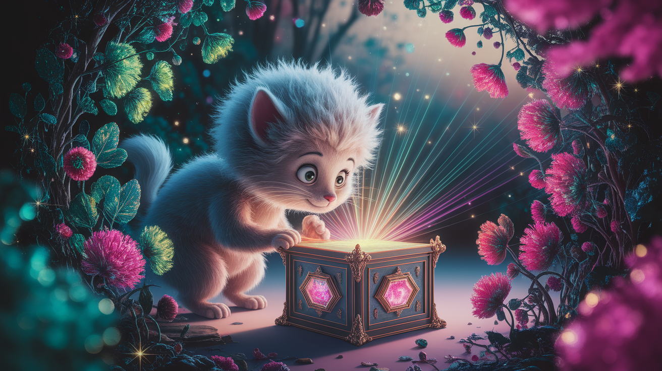 A conceptual illustration representing The Curious Case of 'Fuzzy Wuzzy'. Visualize the main ideas: . Creative but clear representation of the concept. Style: p