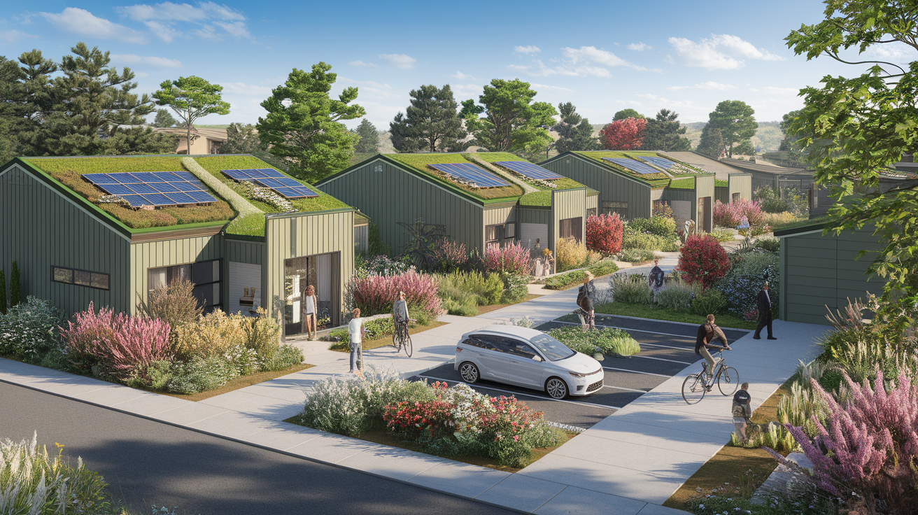 A conceptual illustration representing Introduction - Welcome to Eco-Friendly Living in St. George. Visualize the main ideas: . Creative but clear representation of the concept. Style: photorealistic. high quality, detailed, professional, clean composition, good lighting, sharp focus, well-composed. high quality, professional, detailed, well-composed