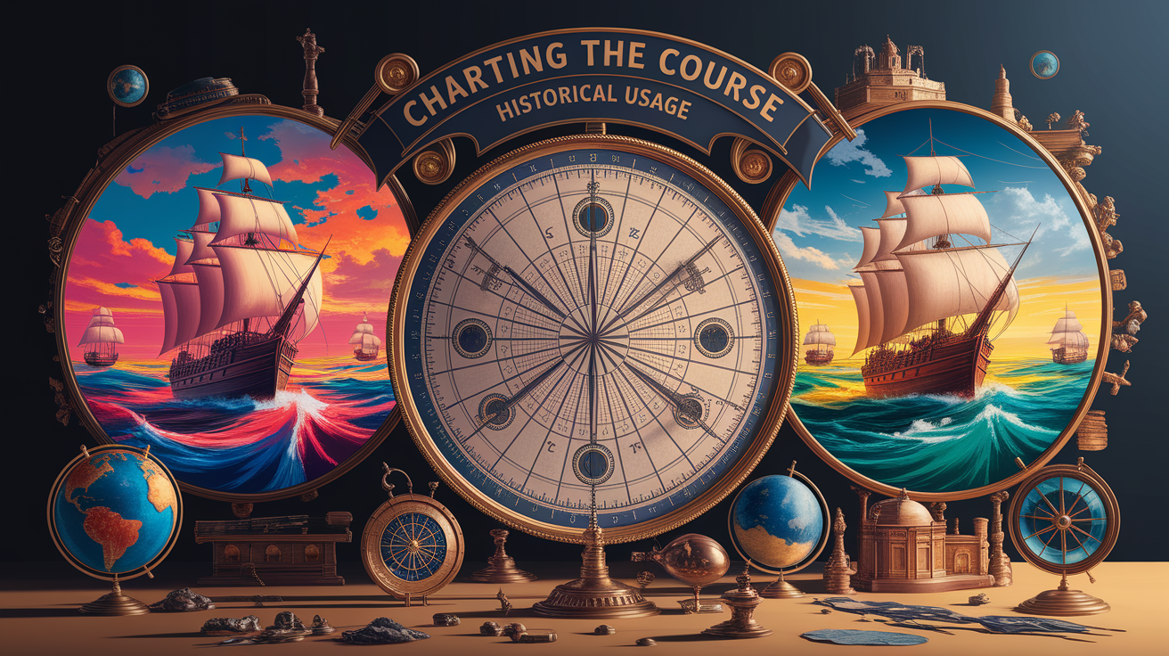 A conceptual illustration representing Charting the Course: Historical Usage. Visualize the main ideas: . Creative but clear representation of the concept. Style: photorealistic. high quality, detailed, professional, clean composition, good lighting, sharp focus, well-composed. high quality, professional, detailed, well-composed