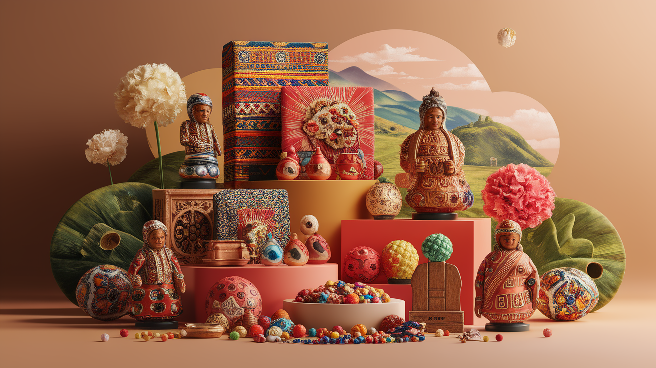 A conceptual illustration representing Introduction - Unveiling the Charm of Saint George Souvenirs. Visualize the main ideas: . Creative but clear representation of the concept. Style: photorealistic. high quality, detailed, professional, clean composition, good lighting, sharp focus, well-composed. high quality, professional, detailed, well-composed