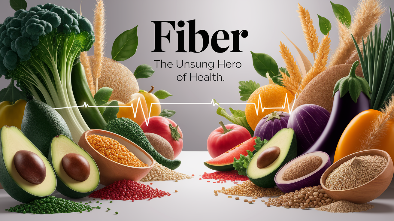 A conceptual illustration representing Introduction - Fiber: The Unsung Hero of Health. Visualize the main ideas: . Creative but clear representation of the concept. Style: photorealistic. high quality, detailed, professional, clean composition, good lighting, sharp focus, well-composed. high quality, professional, detailed, well-composed