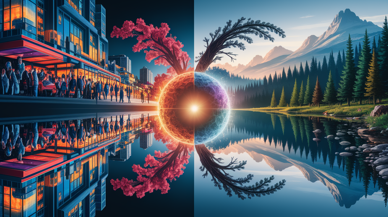 A conceptual illustration representing Contextual Factors and Conditional Effects. Visualize the main ideas: . Creative but clear representation of the concept. Style: photorealistic. high quality, detailed, professional, clean composition, good lighting, sharp focus, well-composed. high quality, professional, detailed, well-composed