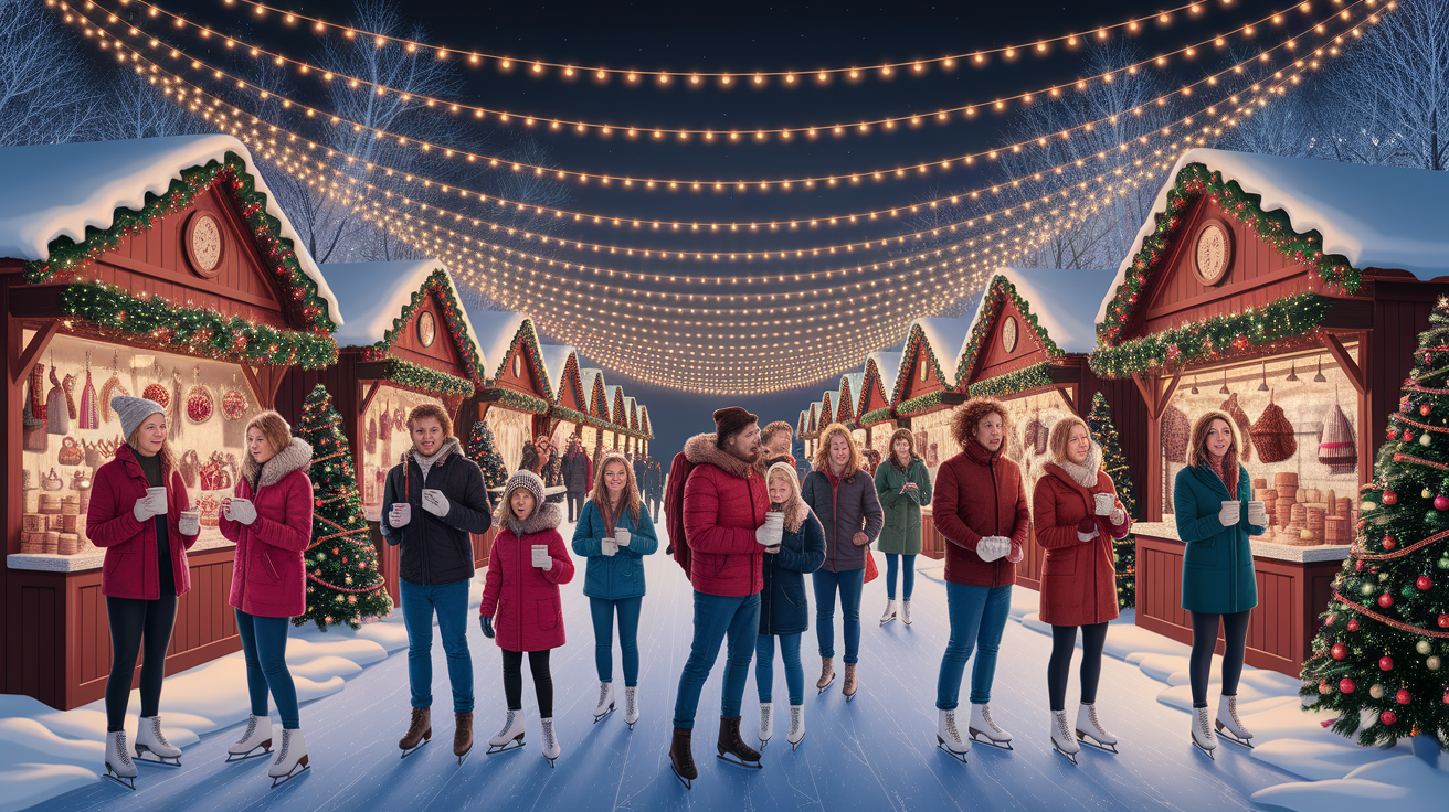 A conceptual illustration representing Must-See Holiday Events. Visualize the main ideas: . Creative but clear representation of the concept. Style: photorealistic. high quality, detailed, professional, clean composition, good lighting, sharp focus, well-composed. high quality, professional, detailed, well-composed