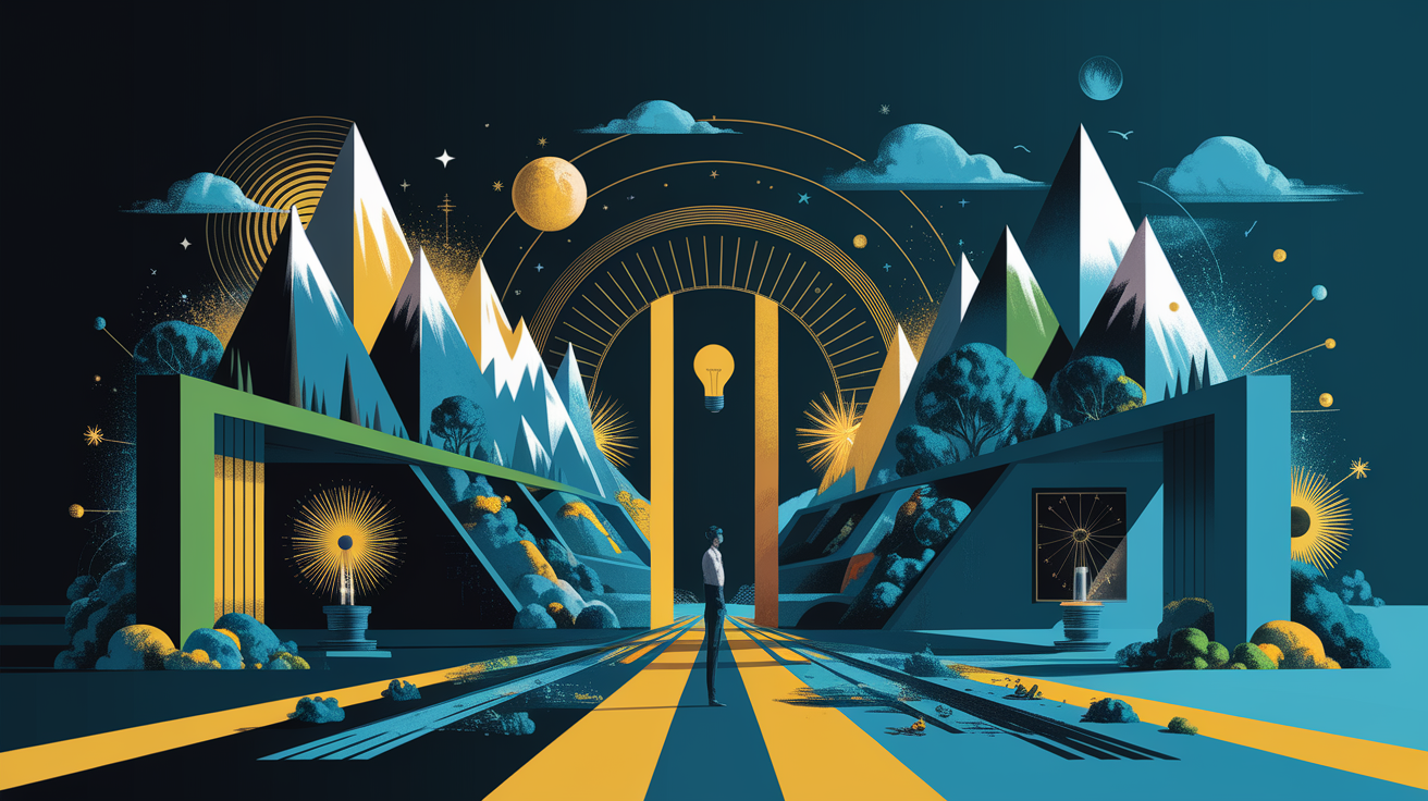 A conceptual illustration representing Challenges and Considerations. Visualize the main ideas: . Creative but clear representation of the concept. Style: Visual Theme: Clean, modern aesthetic with high contrast and vibrant energy. Emphasize the intersect. high quality, detailed, professional, clean composition, good lighting, sharp focus, well-composed. high quality, professional, detailed, well-composed