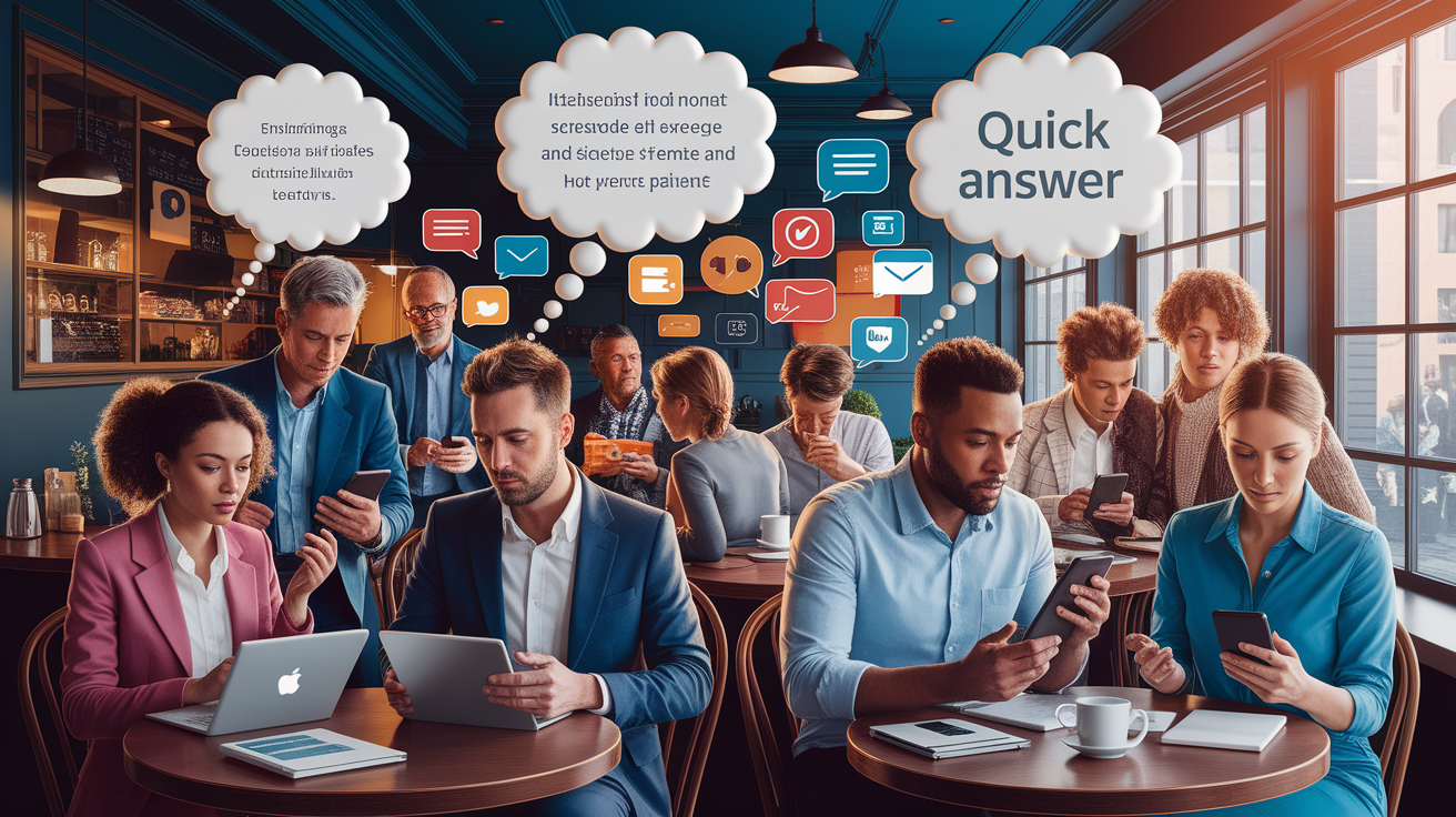 A conceptual illustration representing Quick Answer. Visualize the main ideas: . Creative but clear representation of the concept. Style: photorealistic. high quality, detailed, professional, clean composition, good lighting, sharp focus, well-composed. high quality, professional, detailed, well-composed