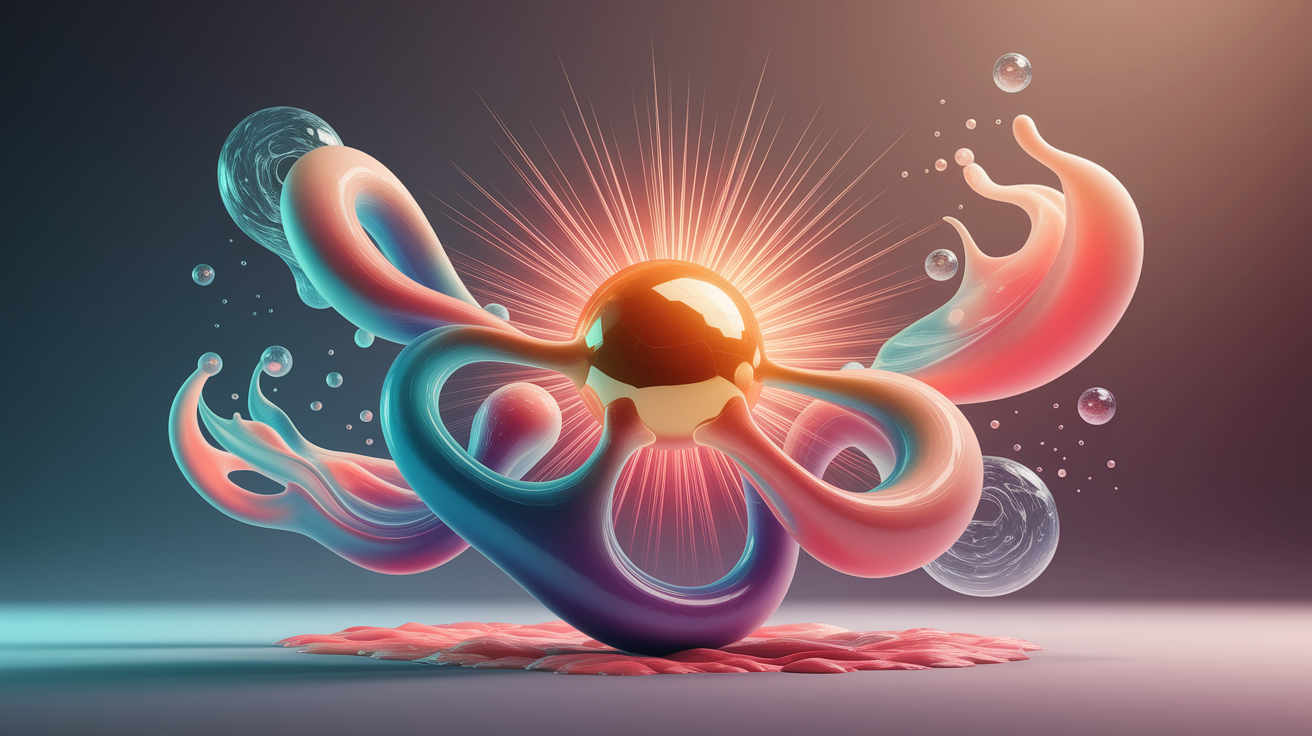 A conceptual illustration representing The Bliss Molecule: Anandamide. Visualize the main ideas: . Creative but clear representation of the concept. Style: photorealistic. high quality, detailed, professional, clean composition, good lighting, sharp focus, well-composed. high quality, professional, detailed, well-composed