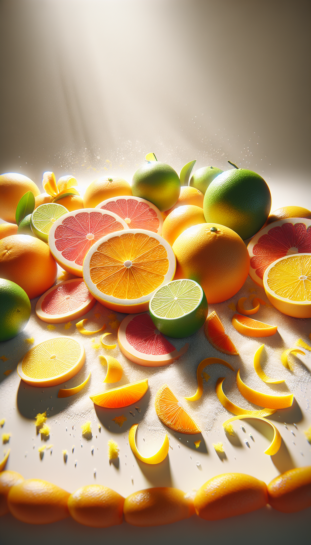 A conceptual illustration representing A Zesty Introduction. Visualize the main ideas: . Creative but clear representation of the concept. Style: photorealistic. high quality, detailed, professional, clean composition, good lighting, sharp focus, well-composed. high quality, professional, detailed, well-composed