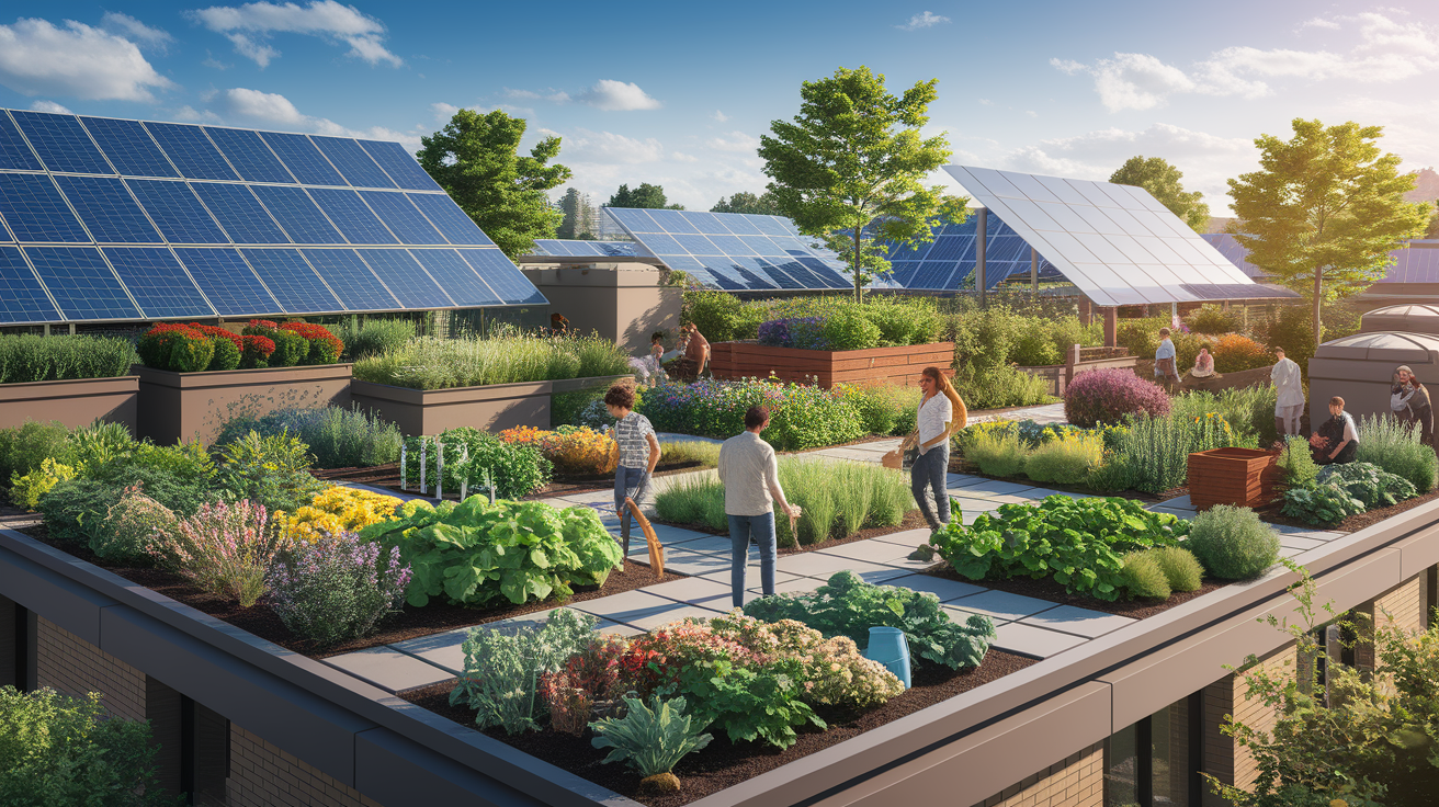 A conceptual illustration representing Sustainable Practices and Techniques. Visualize the main ideas: . Creative but clear representation of the concept. Style: photorealistic. high quality, detailed, professional, clean composition, good lighting, sharp focus, well-composed. high quality, professional, detailed, well-composed, no words