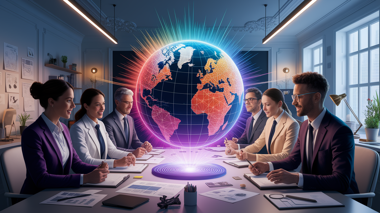 A conceptual illustration representing Introduction - The Power of Collaboration. Visualize the main ideas: . Creative but clear representation of the concept. Style: photorealistic. high quality, detailed, professional, clean composition, good lighting, sharp focus, well-composed. high quality, professional, detailed, well-composed