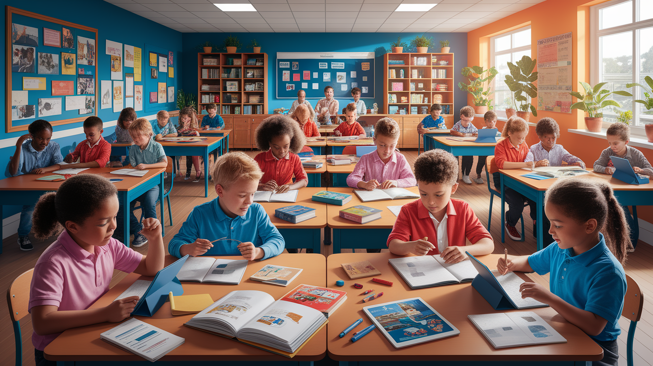 A conceptual illustration representing Educational and Engaging Experiences. Visualize the main ideas: . Creative but clear representation of the concept. Style: photorealistic. high quality, detailed, professional, clean composition, good lighting, sharp focus, well-composed. high quality, professional, detailed, well-composed, no words