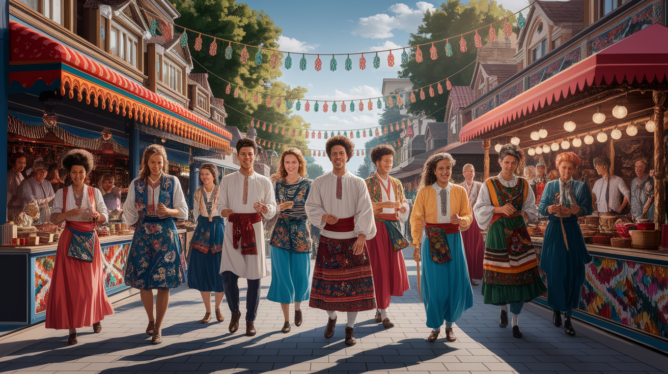 A conceptual illustration representing Community and Cultural Significance. Visualize the main ideas: . Creative but clear representation of the concept. Style: photorealistic. high quality, detailed, professional, clean composition, good lighting, sharp focus, well-composed. high quality, professional, detailed, well-composed, no words