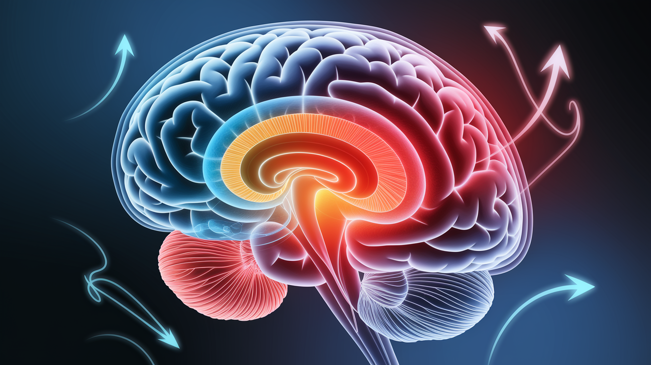 A conceptual illustration representing The Central Control: Hypothalamus and Thermoregulation. Visualize the main ideas: . Creative but clear representation of the concept. Style: photorealistic. high quality, detailed, professional, clean composition, good lighting, sharp focus, well-composed. high quality, professional, detailed, well-composed