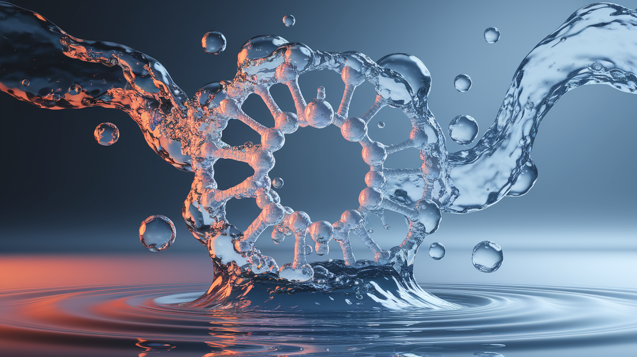 A conceptual illustration representing The Anomaly of Water Expansion. Visualize the main ideas: . Creative but clear representation of the concept. Style: photorealistic. high quality, detailed, professional, clean composition, good lighting, sharp focus, well-composed. high quality, professional, detailed, well-composed