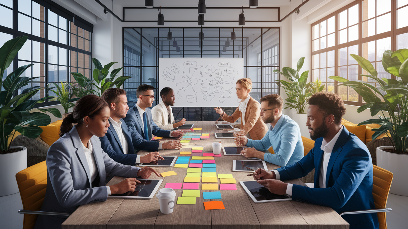 A realistic scene or environment setting for Creating a Leadership-Friendly Environment. Include  in a natural, contextual setting. Show real-world application or usage. Style: photorealistic. high quality, detailed, professional, clean composition, good lighting, sharp focus, well-composed. high quality, professional, detailed, well-composed