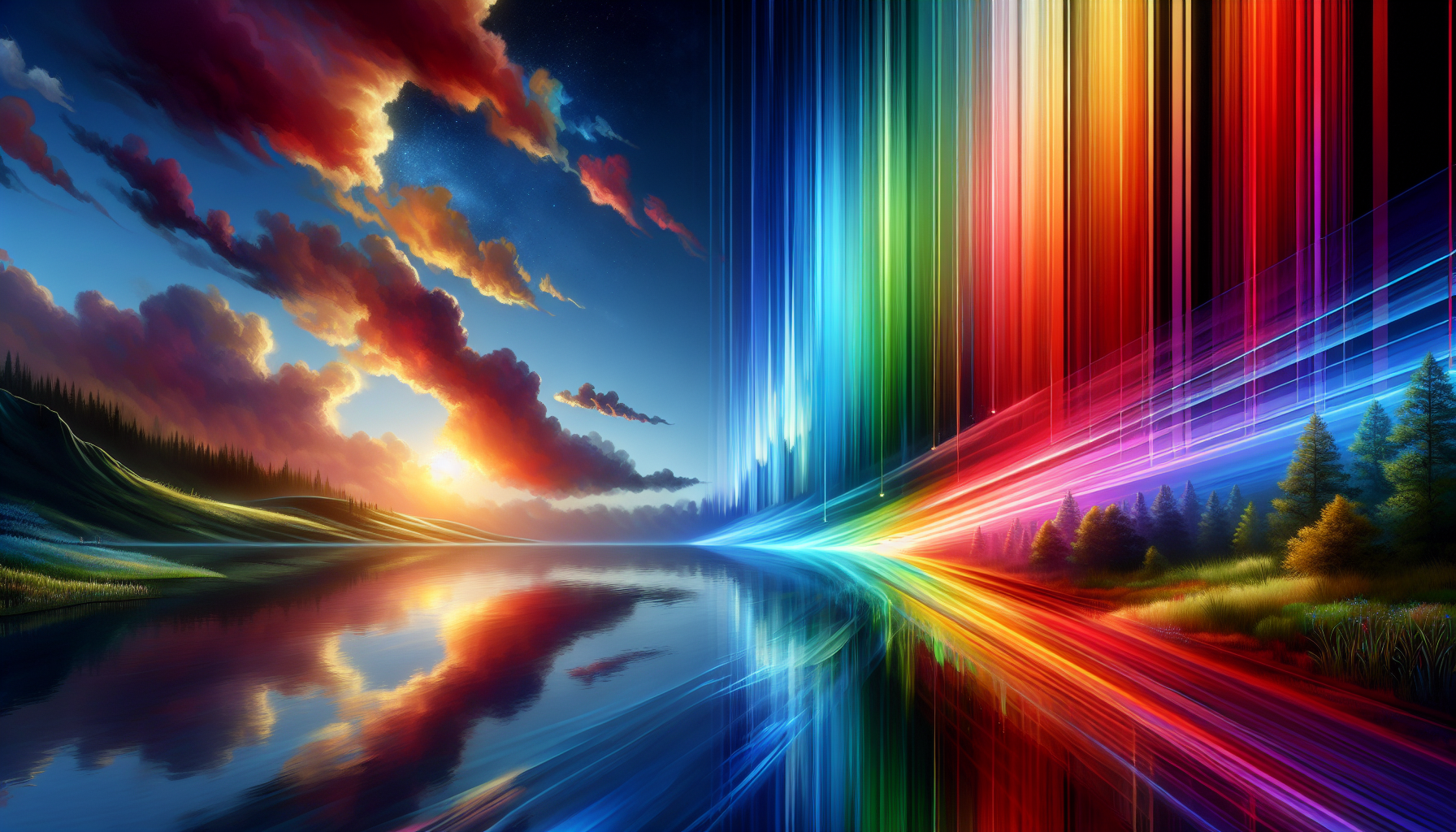 A conceptual illustration representing The Spectrum of Colors. Visualize the main ideas: . Creative but clear representation of the concept. Style: photorealistic. high quality, detailed, professional, clean composition, good lighting, sharp focus, well-composed. high quality, professional, detailed, well-composed