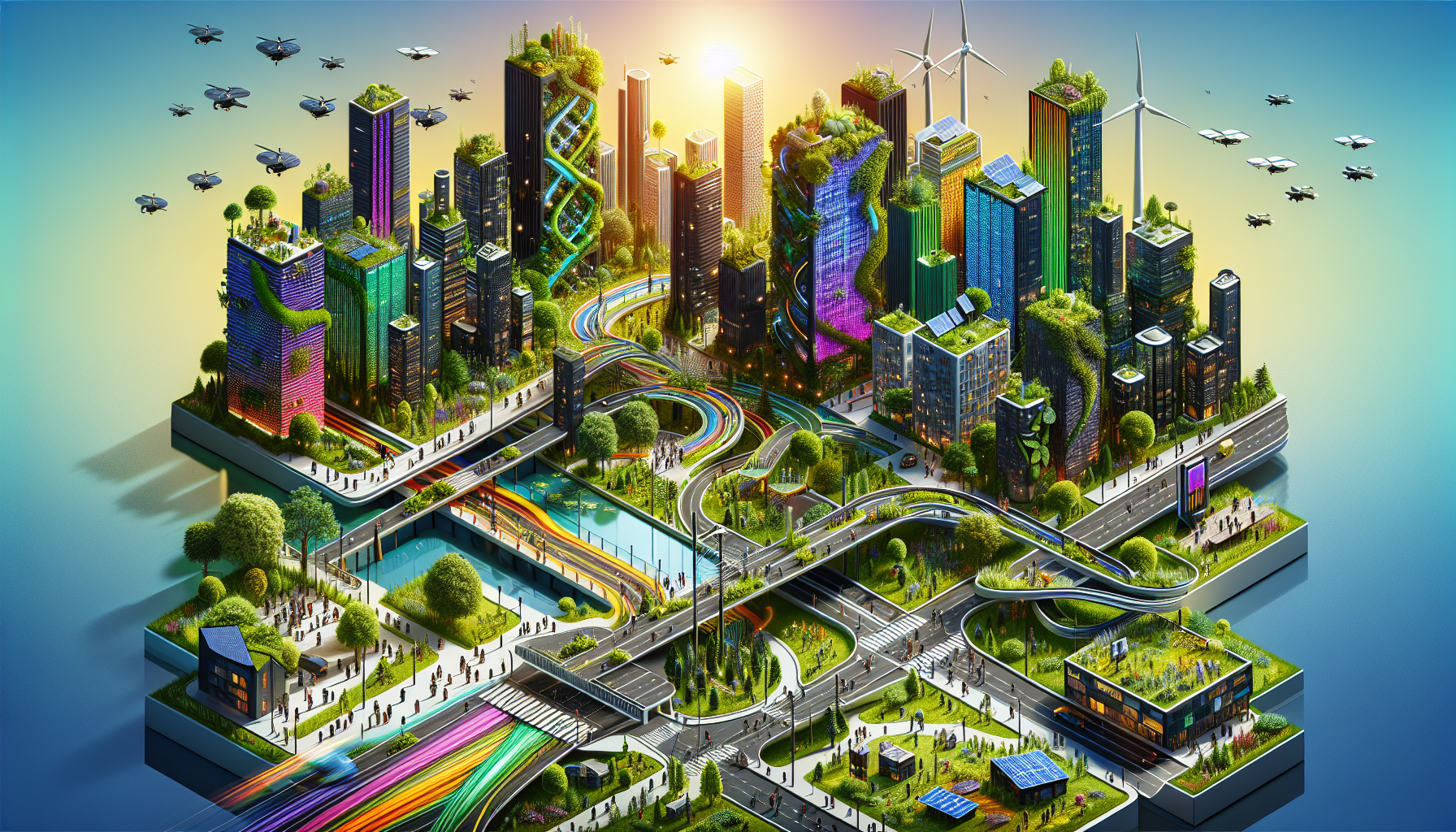 A conceptual illustration representing Integration with Modern Infrastructure. Visualize the main ideas: . Creative but clear representation of the concept. Style: Visual Theme: Clean, modern aesthetic with high contrast and vibrant energy. Emphasize the intersect. high quality, detailed, professional, clean composition, good lighting, sharp focus, well-composed. high quality, professional, detailed, well-composed