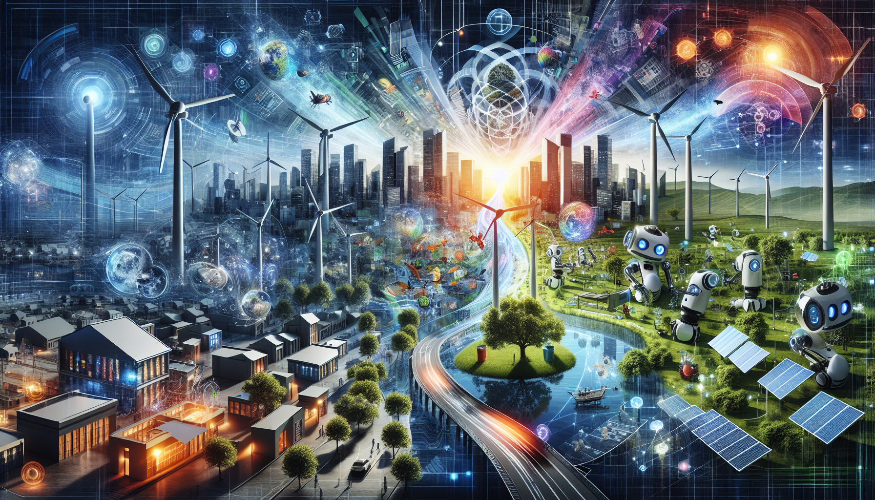 A conceptual illustration representing Cutting-Edge Technologies. Visualize the main ideas: . Creative but clear representation of the concept. Style: Visual Theme: Clean, modern aesthetic with high contrast and vibrant energy. Emphasize the intersect. high quality, detailed, professional, clean composition, good lighting, sharp focus, well-composed. high quality, professional, detailed, well-composed