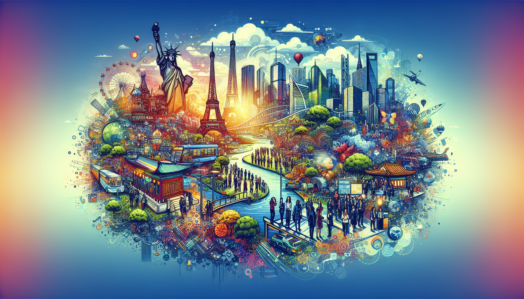 A conceptual illustration representing Case Studies: Success Stories from Around the Globe. Visualize the main ideas: . Creative but clear representation of the concept. Style: Visual Theme: Clean, modern aesthetic with high contrast and vibrant energy. Emphasize the intersect. high quality, detailed, professional, clean composition, good lighting, sharp focus, well-composed. high quality, professional, detailed, well-composed