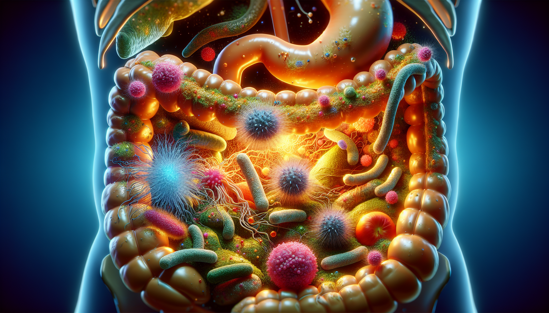 A conceptual illustration representing Conclusion: Embracing Your Gut's Microbial Community. Visualize the main ideas: . Creative but clear representation of the concept. Style: photorealistic. high quality, detailed, professional, clean composition, good lighting, sharp focus, well-composed. high quality, professional, detailed, well-composed