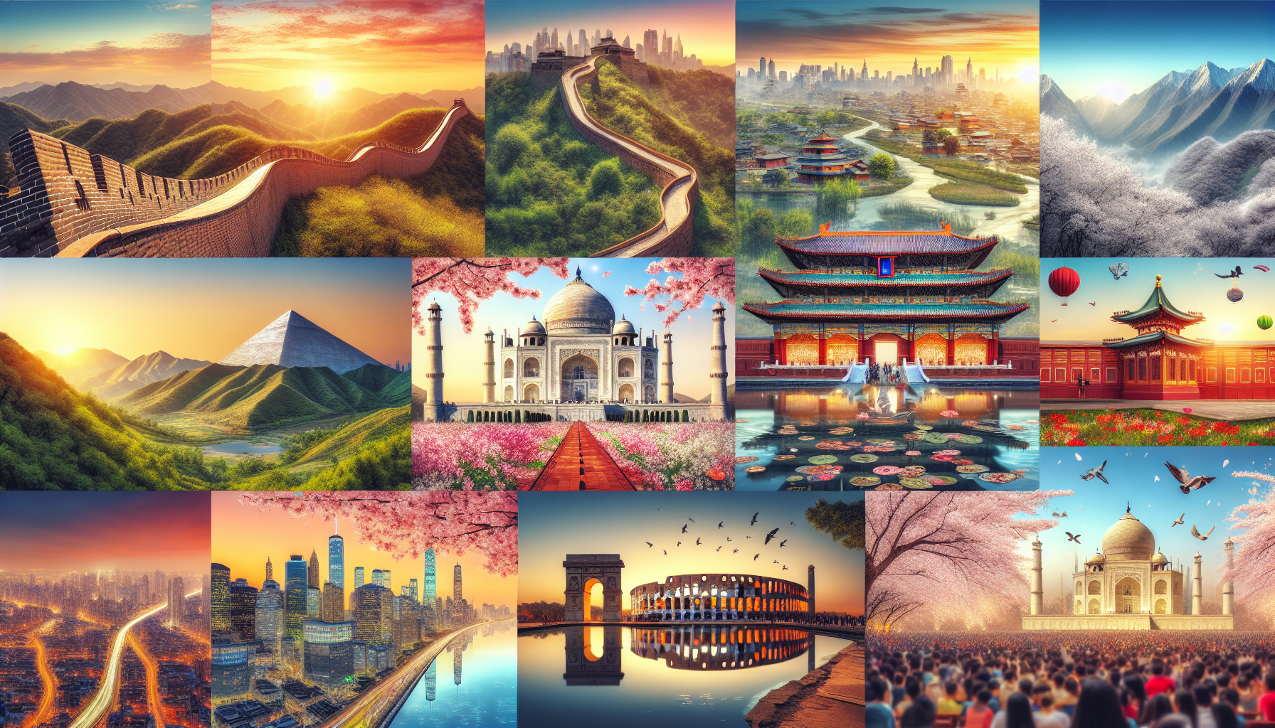 A conceptual illustration representing Key Historical Sites to Explore. Visualize the main ideas: . Creative but clear representation of the concept. Style: photorealistic. high quality, detailed, professional, clean composition, good lighting, sharp focus, well-composed. high quality, professional, detailed, well-composed, no words