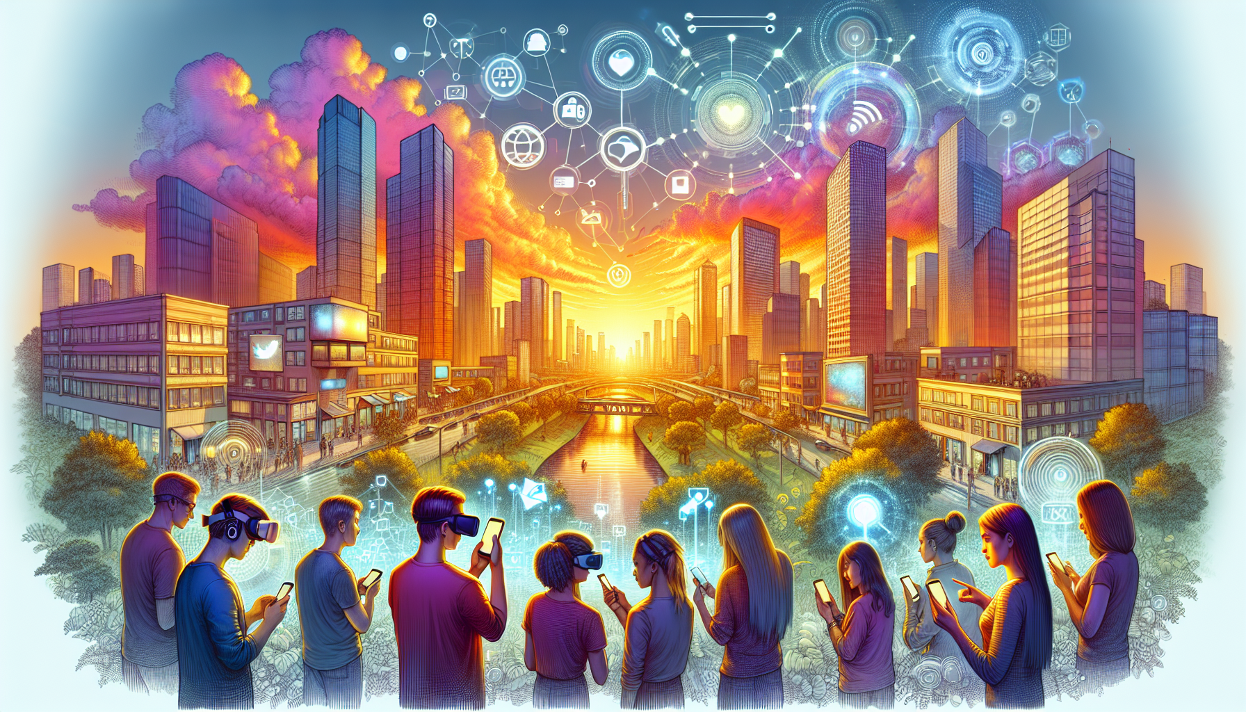 A conceptual illustration representing The Modern Usage and Implications. Visualize the main ideas: . Creative but clear representation of the concept. Style: photorealistic. high quality, detailed, professional, clean composition, good lighting, sharp focus, well-composed. high quality, professional, detailed, well-composed