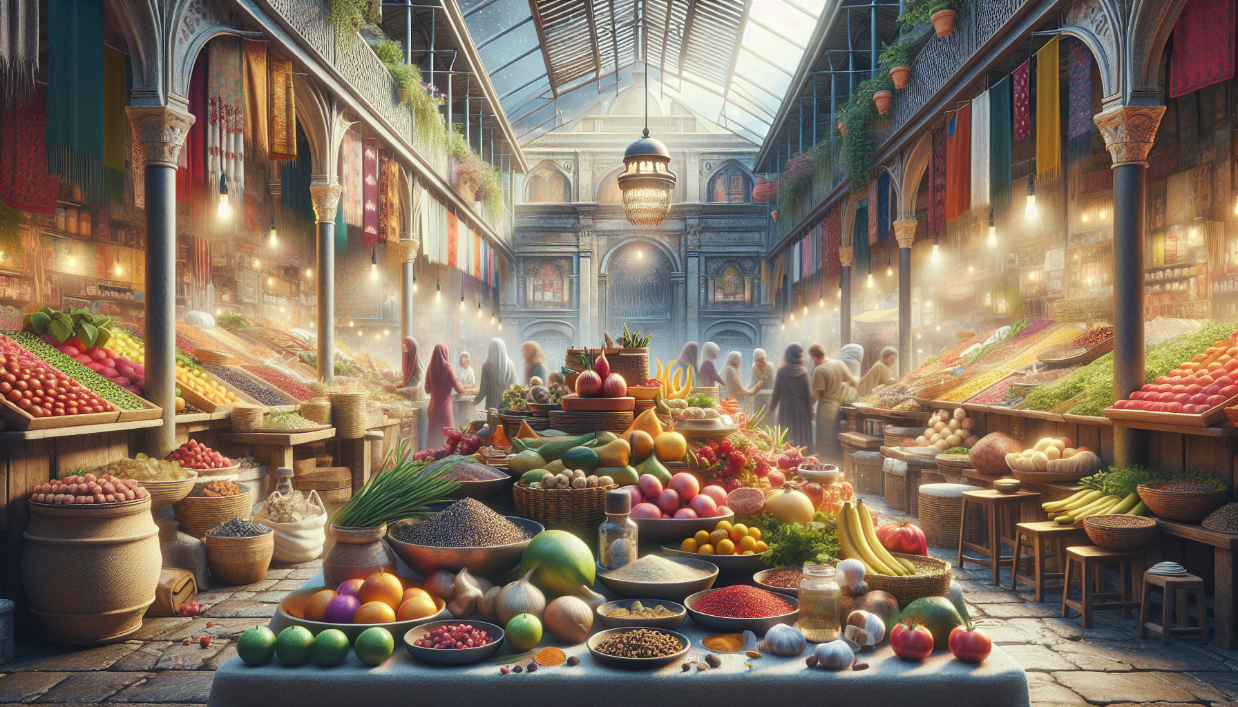 A conceptual illustration representing Savor the Flavors of St. George. Visualize the main ideas: . Creative but clear representation of the concept. Style: photorealistic. high quality, detailed, professional, clean composition, good lighting, sharp focus, well-composed. high quality, professional, detailed, well-composed, no words