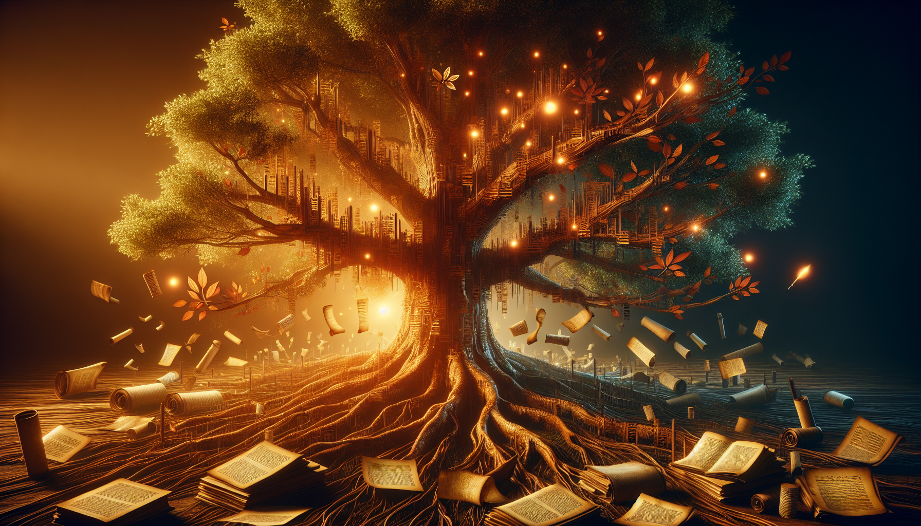 A conceptual illustration representing Tracing the Phrase's Historical Roots. Visualize the main ideas: . Creative but clear representation of the concept. Styl