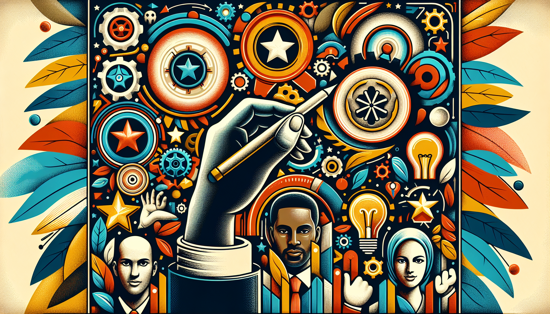 A conceptual illustration representing Incentivizing Participation. Visualize the main ideas: . Creative but clear representation of the concept. Style: Visual Theme: Clean, modern aesthetic with high contrast and vibrant energy. Emphasize the intersect. high quality, detailed, professional, clean composition, good lighting, sharp focus, well-composed. high quality, professional, detailed, well-composed