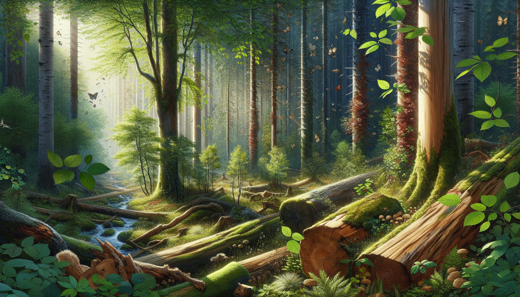 A conceptual illustration representing Conclusion: Embracing Wood's Natural Behavior. Visualize the main ideas: . Creative but clear representation of the concept. Style: photorealistic. high quality, detailed, professional, clean composition, good lighting, sharp focus, well-composed. high quality, professional, detailed, well-composed