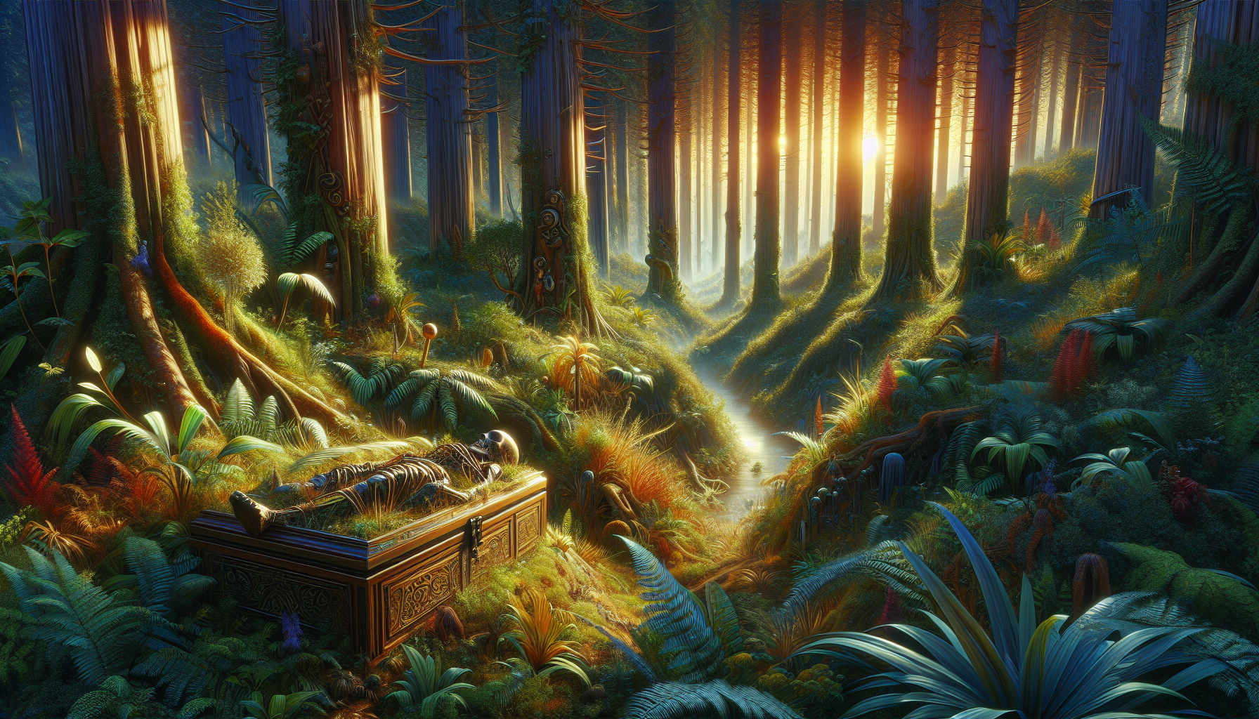 A conceptual illustration representing From Hidden Corpses to Hidden Secrets. Visualize the main ideas: . Creative but clear representation of the concept. Style: photorealistic. high quality, detailed, professional, clean composition, good lighting, sharp focus, well-composed. high quality, professional, detailed, well-composed
