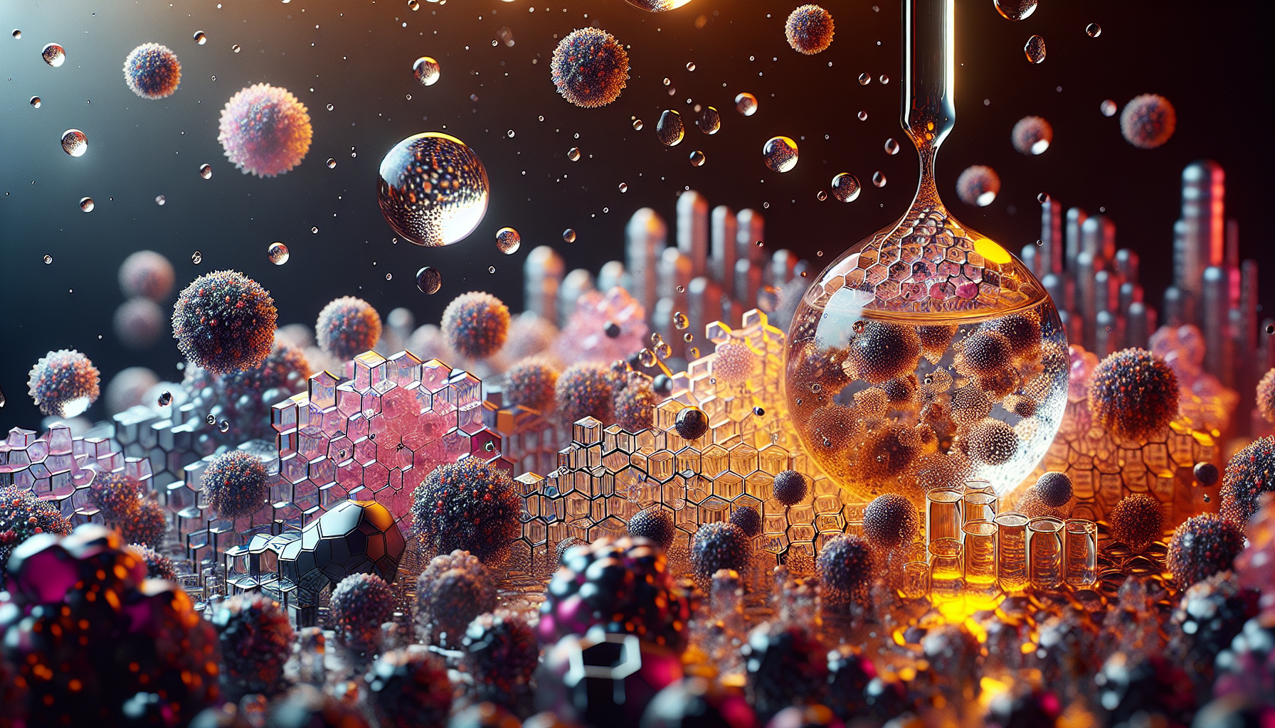 A conceptual illustration representing The Science Behind Oil Solidification. Visualize the main ideas: . Creative but clear representation of the concept. Style: photorealistic. high quality, detailed, professional, clean composition, good lighting, sharp focus, well-composed. high quality, professional, detailed, well-composed