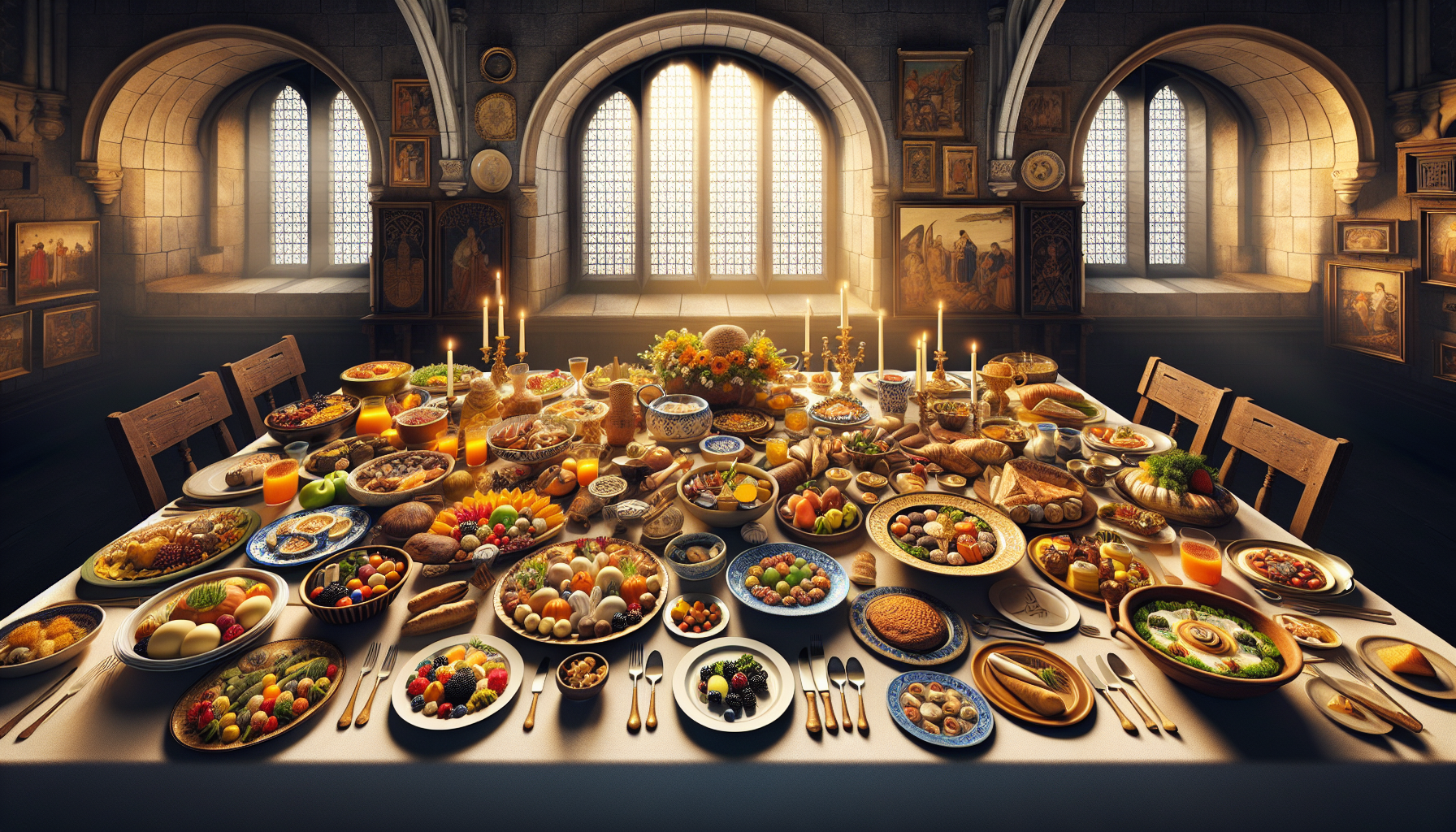 A conceptual illustration representing A Taste of History. Visualize the main ideas: . Creative but clear representation of the concept. Style: photorealistic. high quality, detailed, professional, clean composition, good lighting, sharp focus, well-composed. high quality, professional, detailed, well-composed