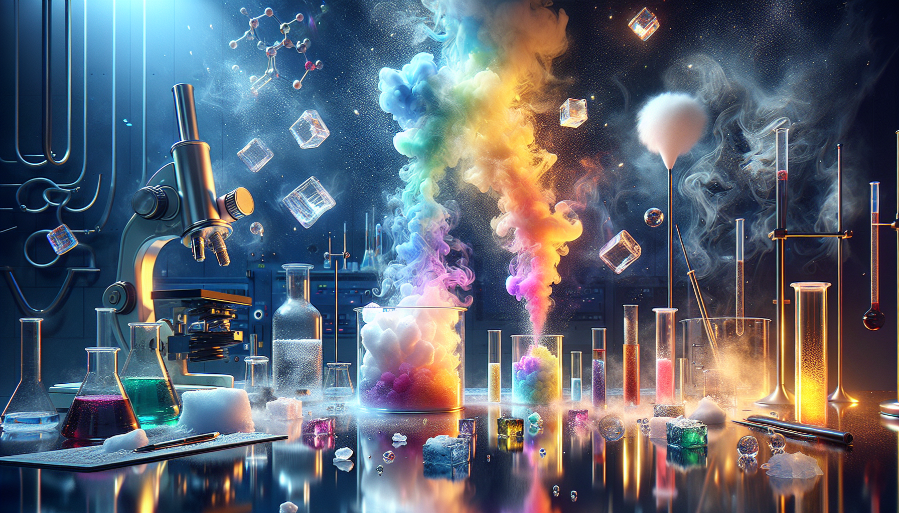 A conceptual illustration representing Practical Implications of Sublimation. Visualize the main ideas: . Creative but clear representation of the concept. Style: photorealistic. high quality, detailed, professional, clean composition, good lighting, sharp focus, well-composed. high quality, professional, detailed, well-composed