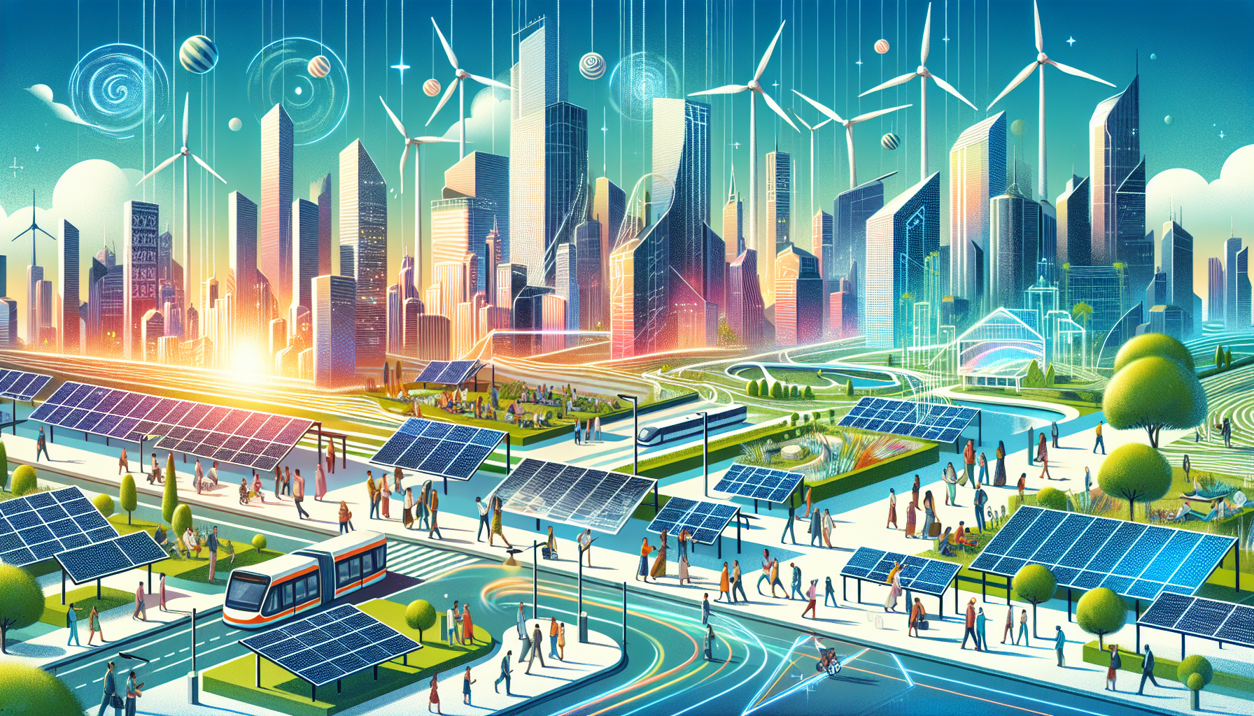 A conceptual illustration representing Real-World Applications and Impact. Visualize the main ideas: . Creative but clear representation of the concept. Style: Visual Theme: Clean, modern aesthetic with high contrast and vibrant energy. Emphasize the intersect. high quality, detailed, professional, clean composition, good lighting, sharp focus, well-composed. high quality, professional, detailed, well-composed