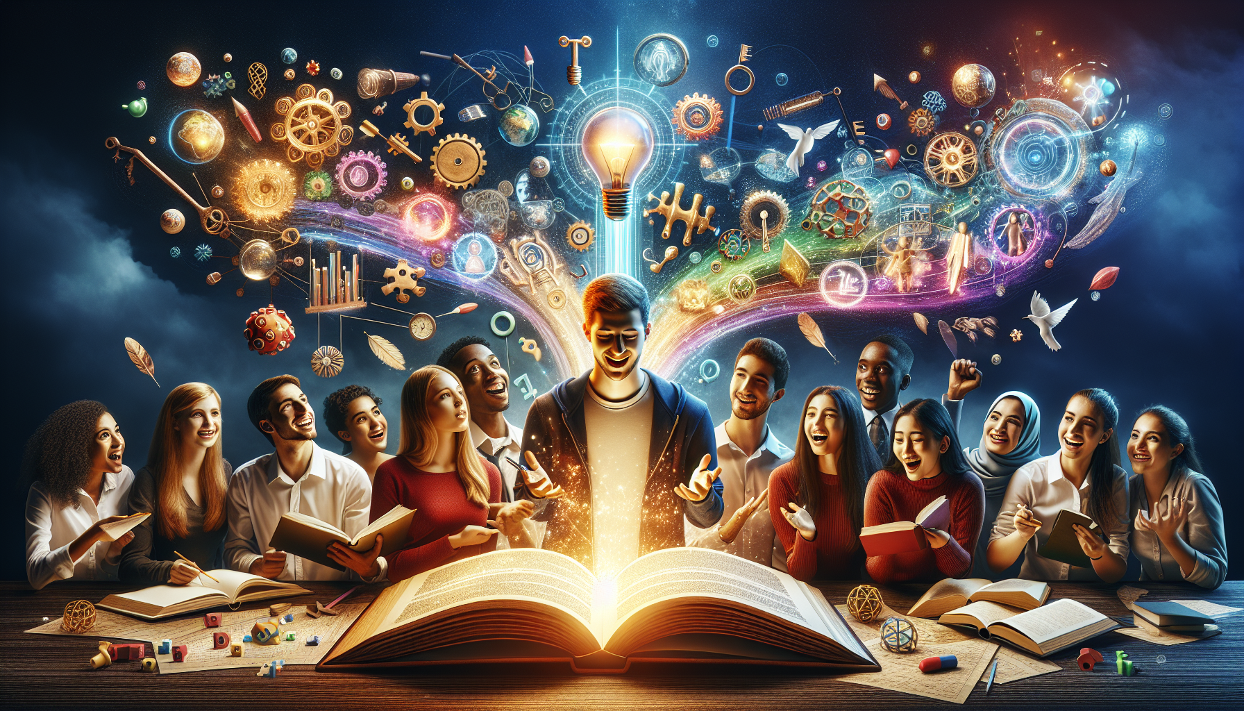 A conceptual illustration representing Introduction - The Key to Student Success. Visualize the main ideas: . Creative but clear representation of the concept. Style: photorealistic. high quality, detailed, professional, clean composition, good lighting, sharp focus, well-composed. high quality, professional, detailed, well-composed