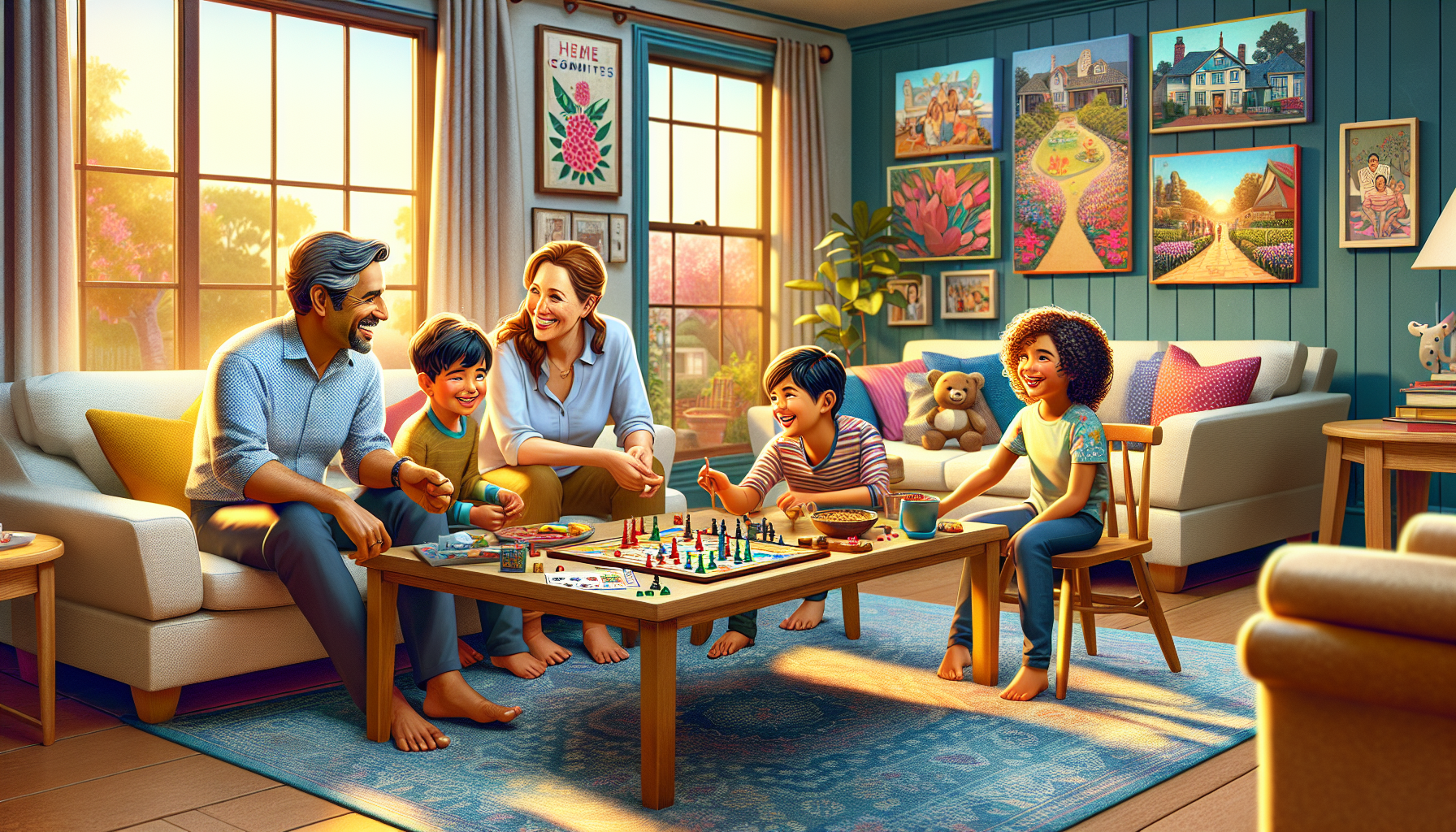 A conceptual illustration representing Strategies for Effective Family Engagement. Visualize the main ideas: . Creative but clear representation of the concept. Style: photorealistic. high quality, detailed, professional, clean composition, good lighting, sharp focus, well-composed. high quality, professional, detailed, well-composed