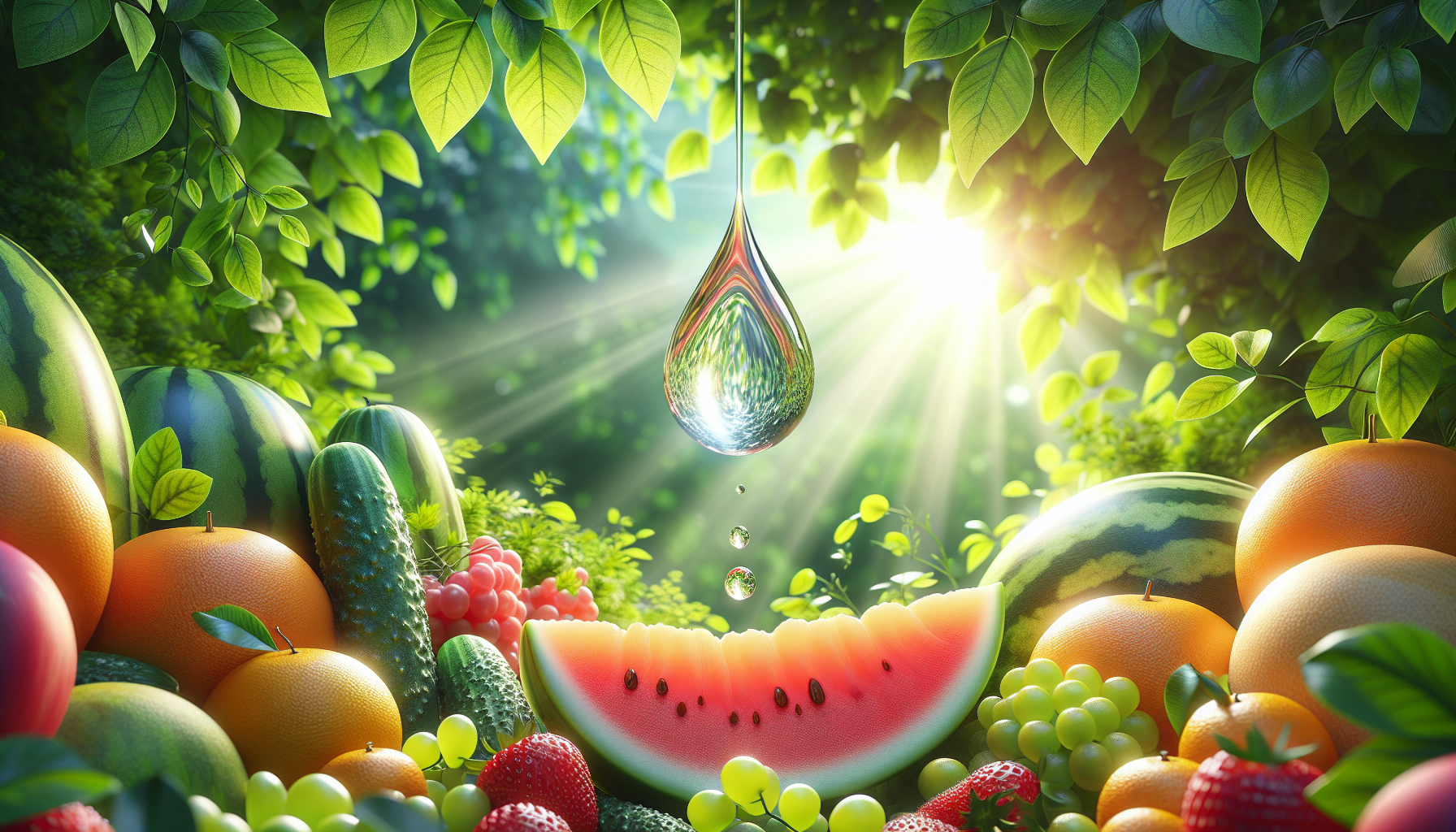 A conceptual illustration representing Introduction - The Power of Hydration. Visualize the main ideas: . Creative but clear representation of the concept. Style: photorealistic. high quality, detailed, professional, clean composition, good lighting, sharp focus, well-composed. high quality, professional, detailed, well-composed
