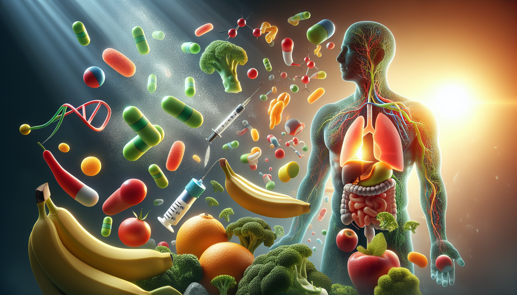 A conceptual illustration representing Supporting Players in Blood Sugar Regulation. Visualize the main ideas: . Creative but clear representation of the concept. Style: photorealistic. high quality, detailed, professional, clean composition, good lighting, sharp focus, well-composed. high quality, professional, detailed, well-composed