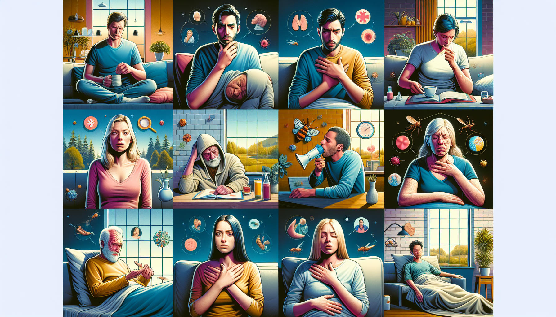 A conceptual illustration representing Symptoms to Watch For. Visualize the main ideas: . Creative but clear representation of the concept. Style: photorealistic. high quality, detailed, professional, clean composition, good lighting, sharp focus, well-composed. high quality, professional, detailed, well-composed