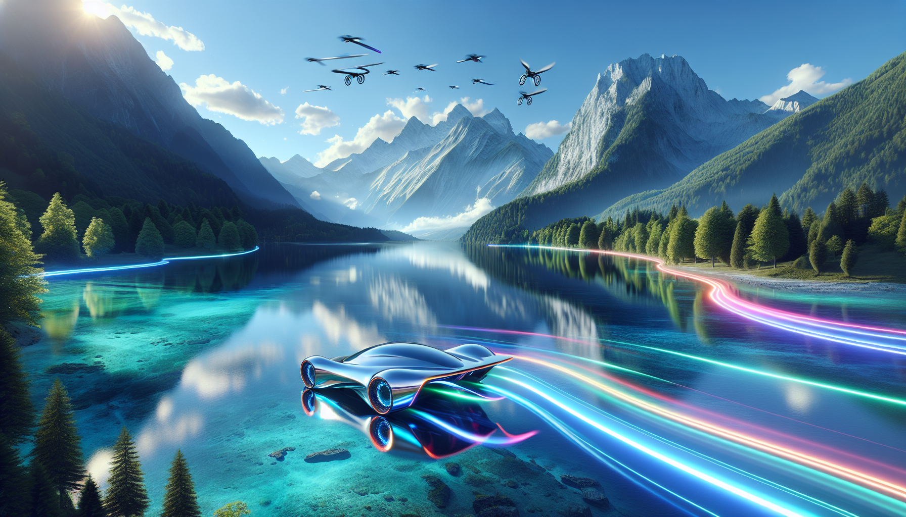 A conceptual illustration representing Forces at Play: Stability and Maneuverability. Visualize the main ideas: . Creative but clear representation of the concept. Style: photorealistic. high quality, detailed, professional, clean composition, good lighting, sharp focus, well-composed. high quality, professional, detailed, well-composed