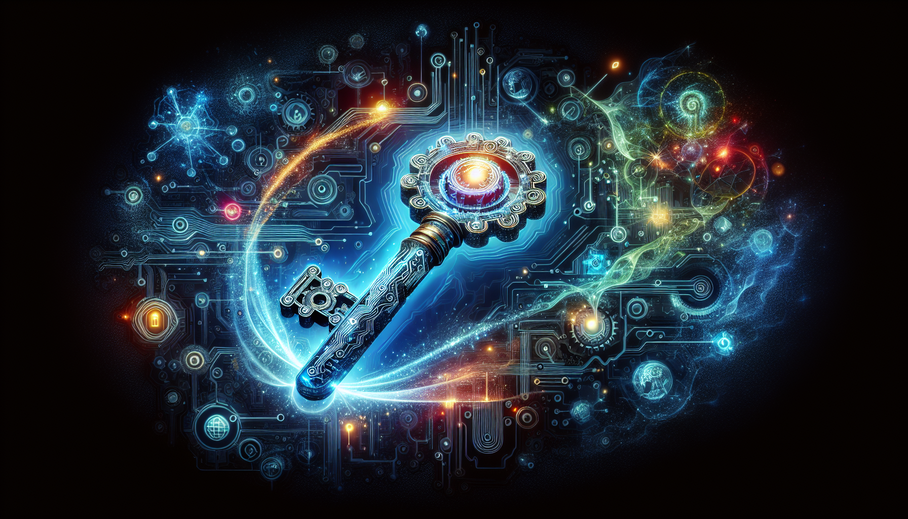 A conceptual illustration representing Unlocking the Power of Tomorrow. Visualize the main ideas: . Creative but clear representation of the concept. Style: Visual Theme: Clean, modern aesthetic with high contrast and vibrant energy. Emphasize the intersect. high quality, detailed, professional, clean composition, good lighting, sharp focus, well-composed. high quality, professional, detailed, well-composed